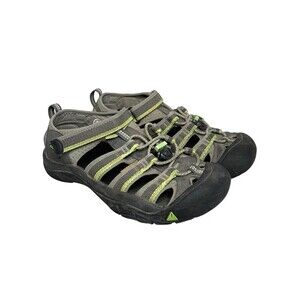 Keen Newport H2 Waterproof Sandals Outdoor Hiking Shoes Green Gray Youth Boys 4